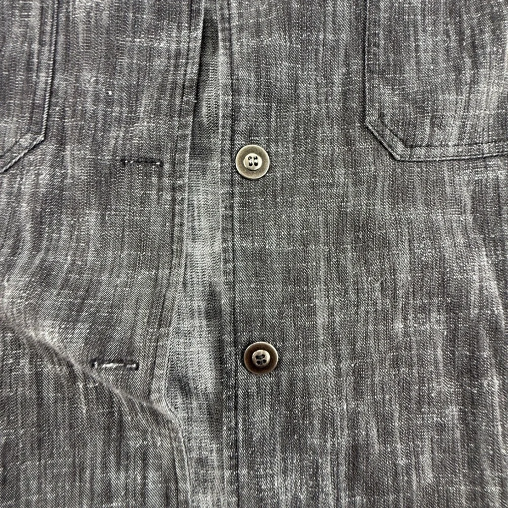 Chicos Design Gray Space Dye Textured Button Front Jacket Size 3 Large XL